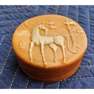 Vintage Robert Nemith Incolay Soapstone Trinket Box